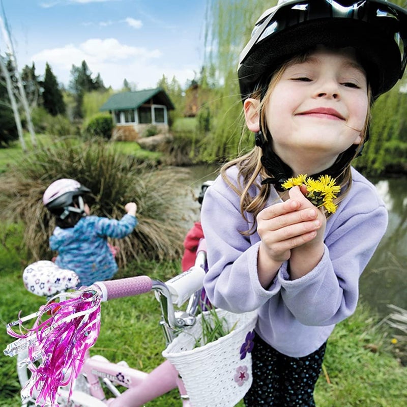 IEALODS 1Pair Kids Bike Handlebar Streamers, Children Scooter Handlebar Colorful Tassel Ribbon Bicycle Grips Baby Carrier Accessories - Image 5
